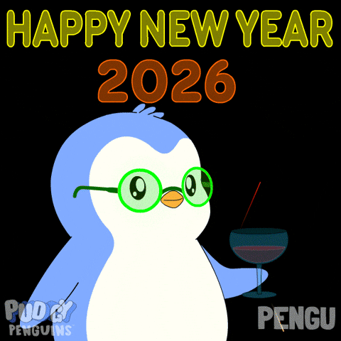 New Year Penguin GIF by Pudgy Penguins
